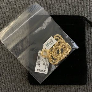 Gold Rope Chain Necklace